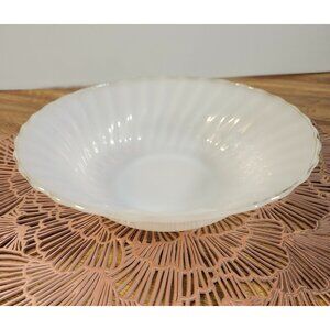 8.5" Serving Bowl Fire King Anchor Hocking Vintage Golden Shell